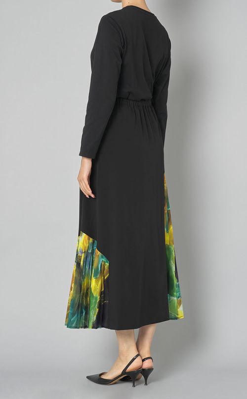 マーブルペイントプリーツスカート