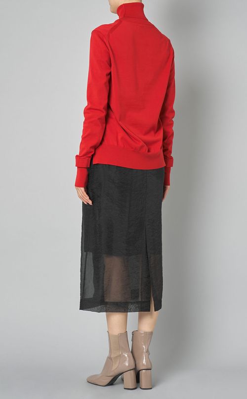 タートルネックニットプルオーバー