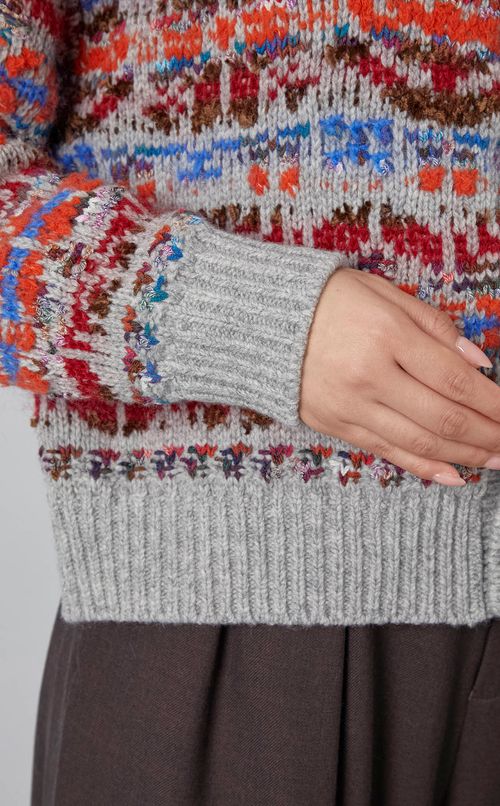 ウールフェアアイルカーディガン