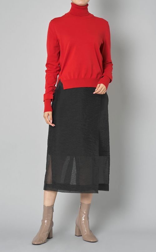 オーガンジーラップスカート