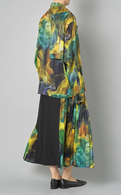 マーブルペイントビッグシャツ