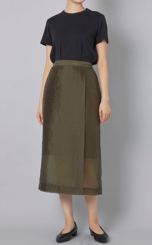 オーガンジーラップスカート