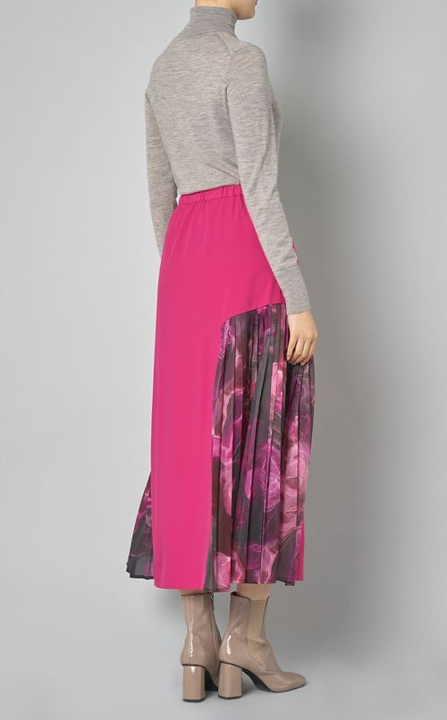 マーブルペイントプリーツスカート