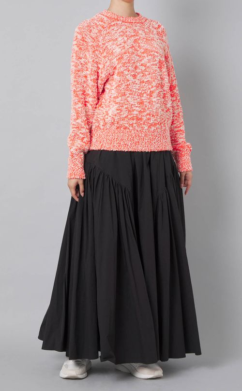 メランジウールコットンニット