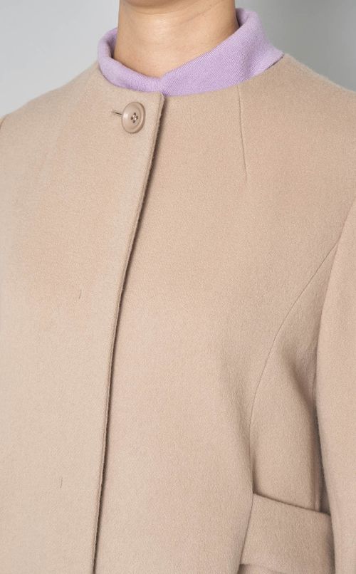 アクアドロップノーカラーロングコート