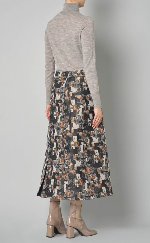 マルチカラーレースアップスカート