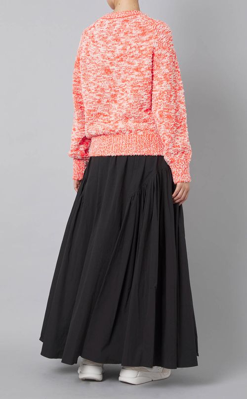 メランジウールコットンニット