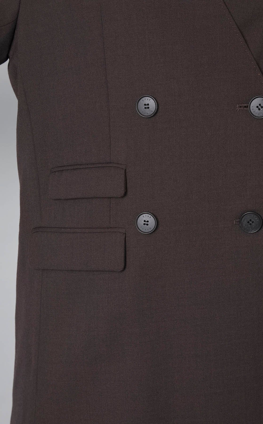 ETRÉ TOKYO｜ノーカラーダブルブレストジャケット