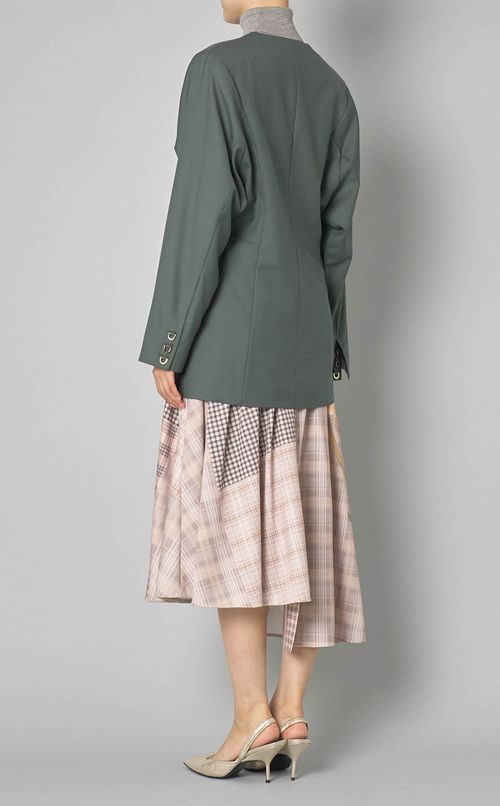 ウールノーカラージャケット