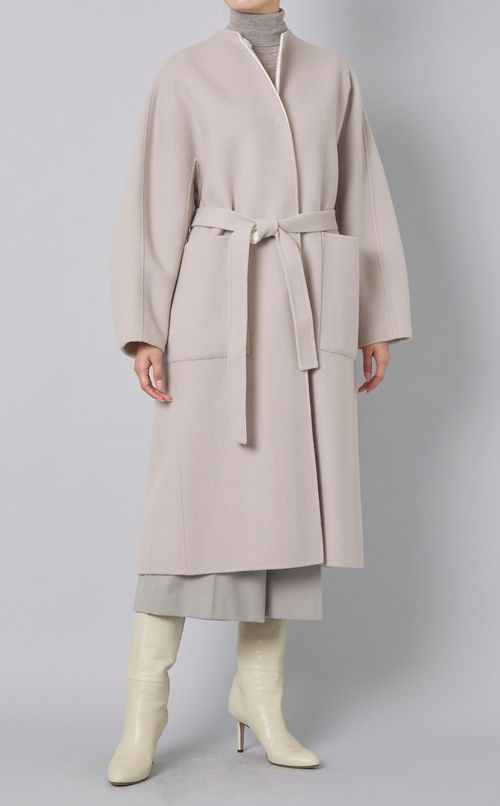 2トーンリバーロングコート