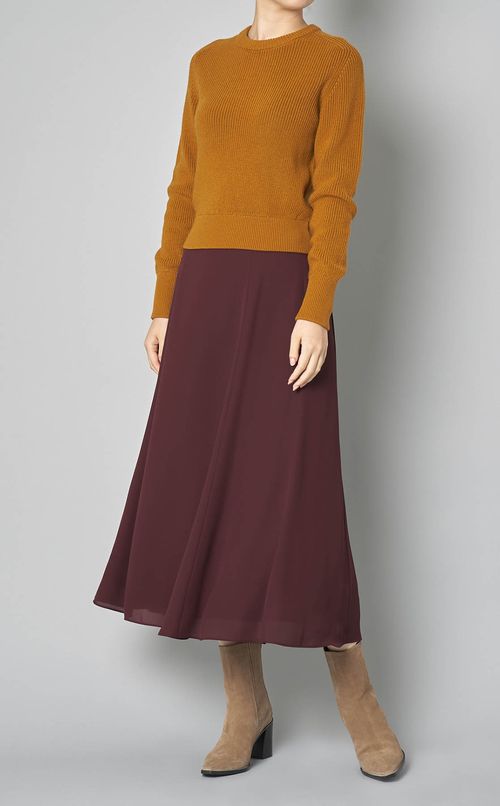 ウールクルーネックニットプルオーバー