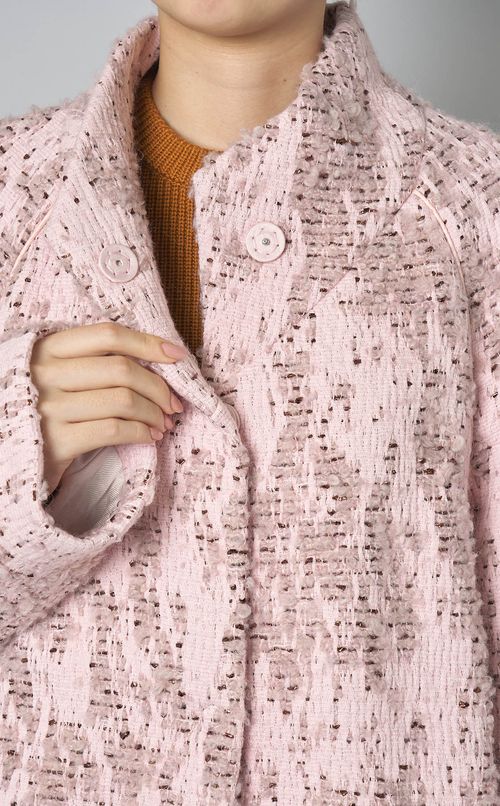 ツイードハイネックジャケット