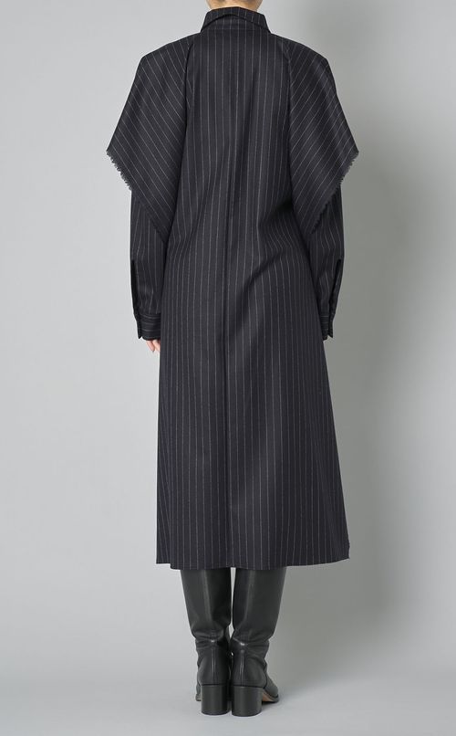 ピンストライプデザインスリーブワンピース