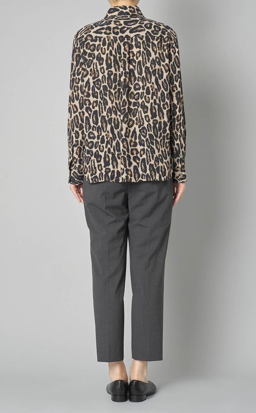 レオパードプリントシャツ