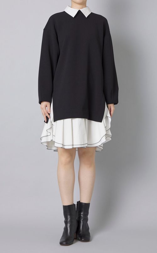 ボンディングジャージーミニワンピース