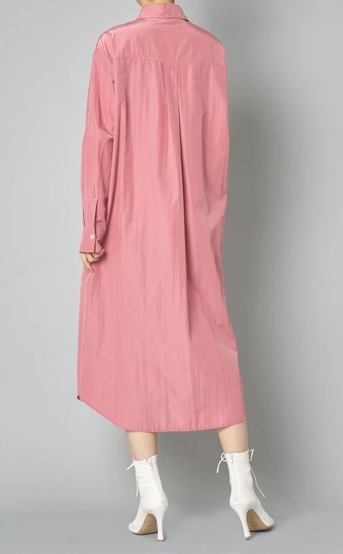 ドロップショルダーシャツワンピース