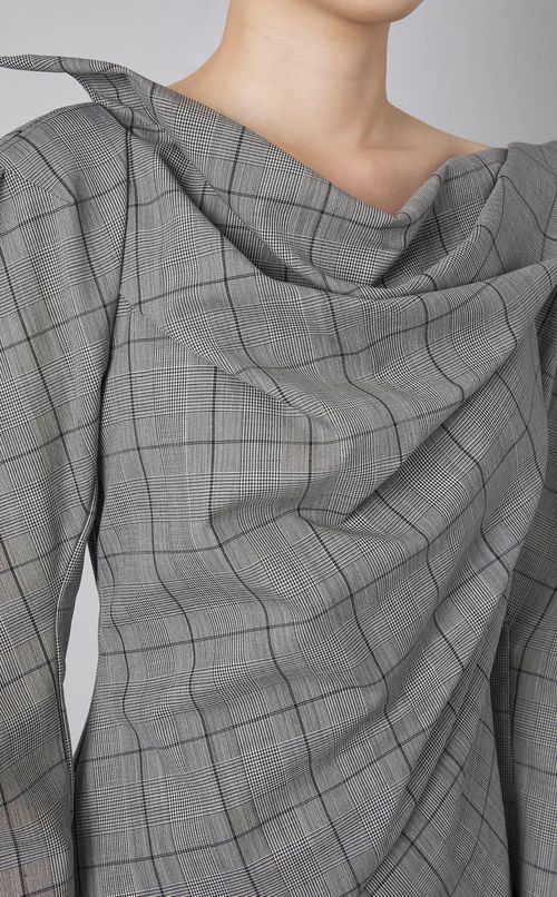 マダムバタフライチェックワンピース