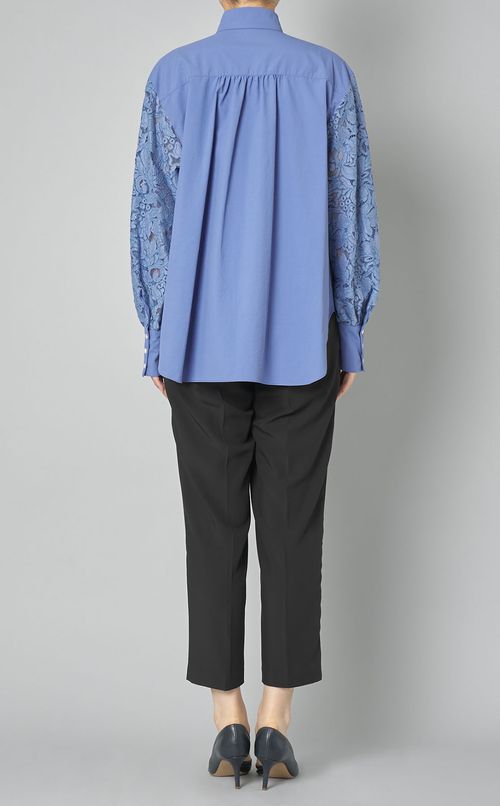 タイプライターレーススリーブブラウス