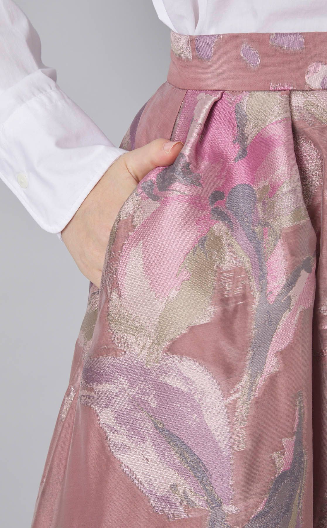 CELFORD ペイントフラワージャカードスカート CELFORD｜ペイントフラワージャガードスカート