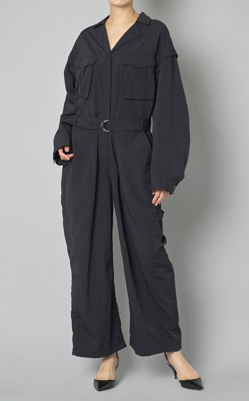 ベルテッドナイロンジャンプスーツ