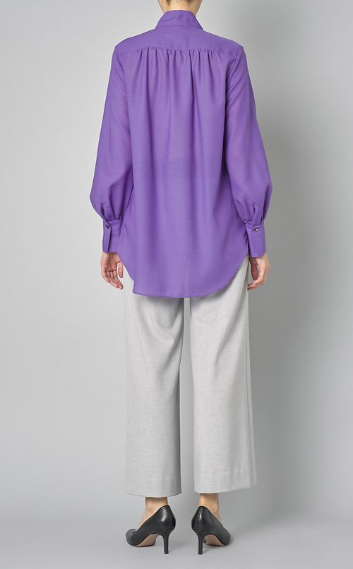 ウールビエラボウタイブラウス