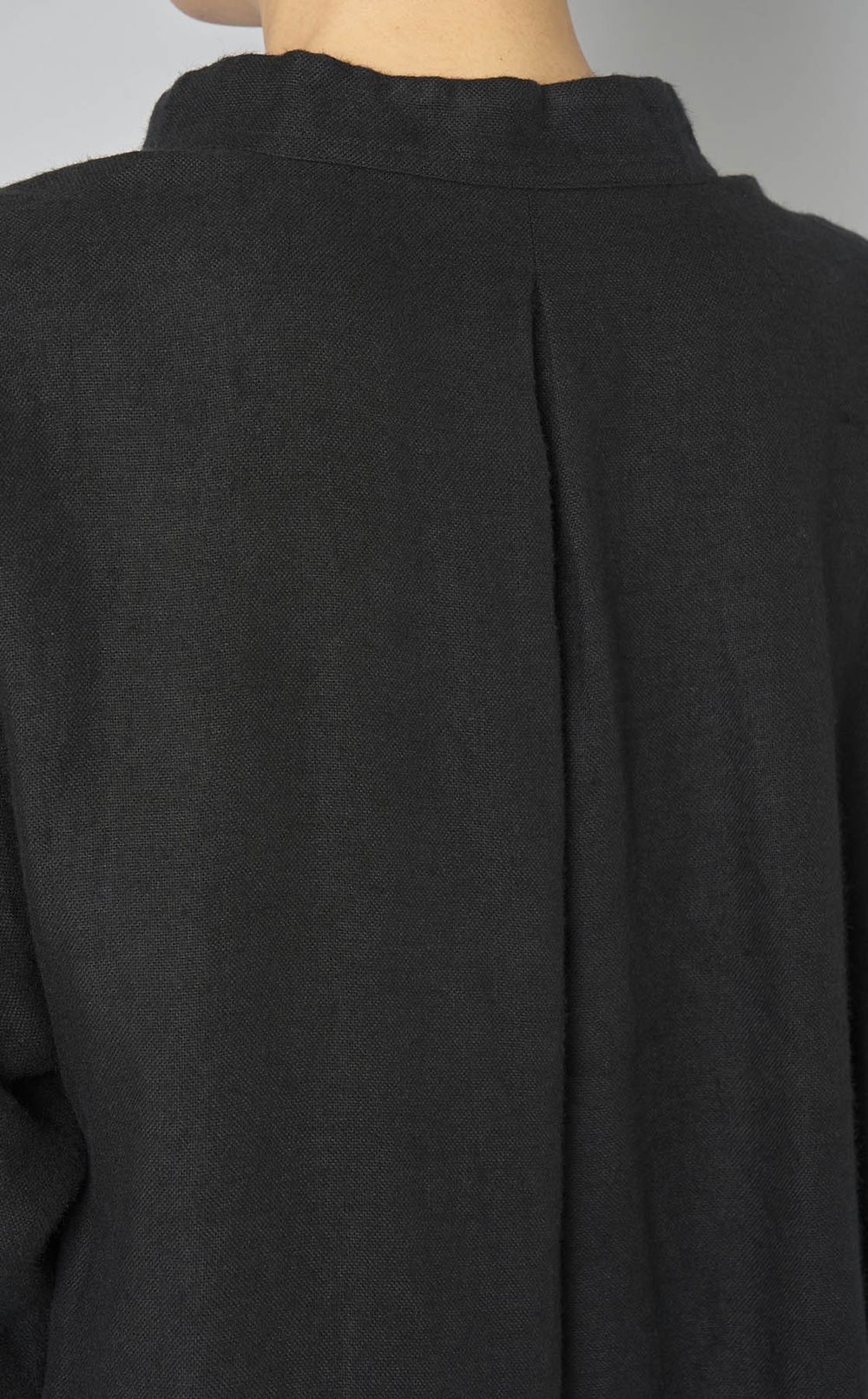 リネンカフタンロングシャツドレス