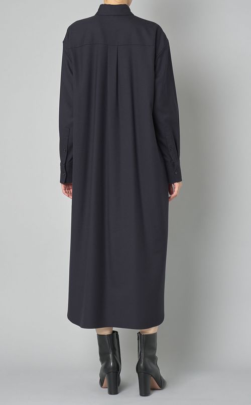 ウールフランネルシャツワンピース