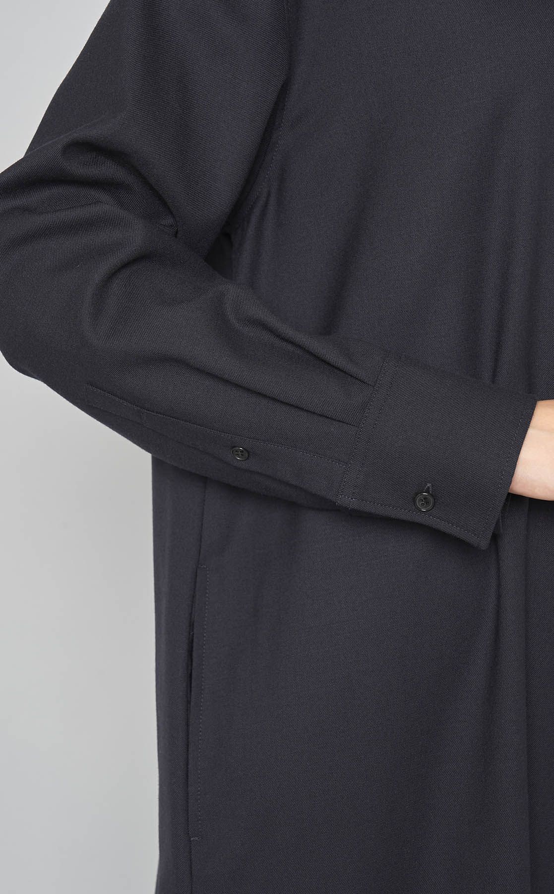 Theory｜ウールフランネルシャツワンピース