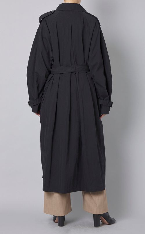 ベルト付ロングトレンチコート