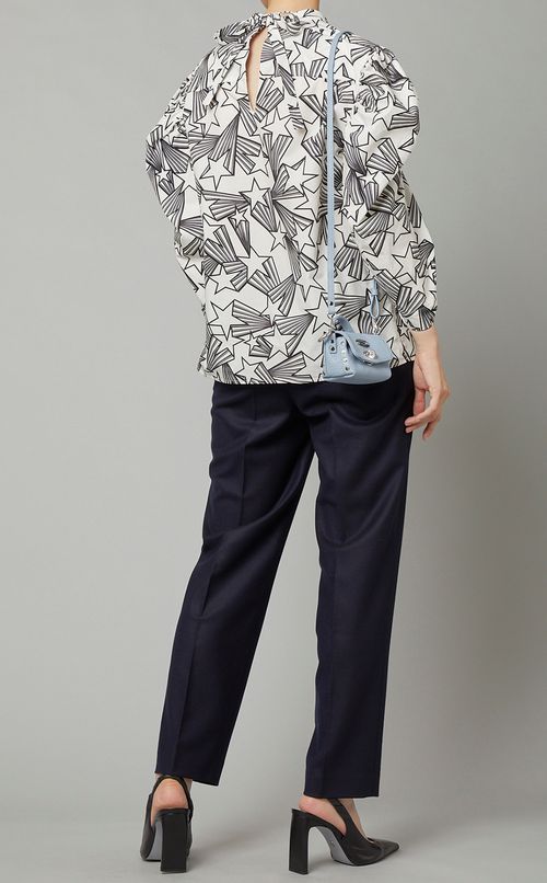 スタープリントコットンブラウス