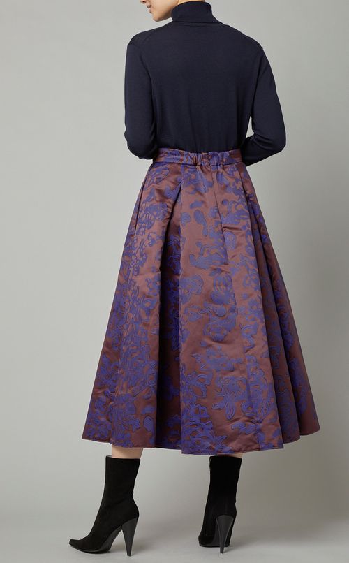 フラワーフレアスカート