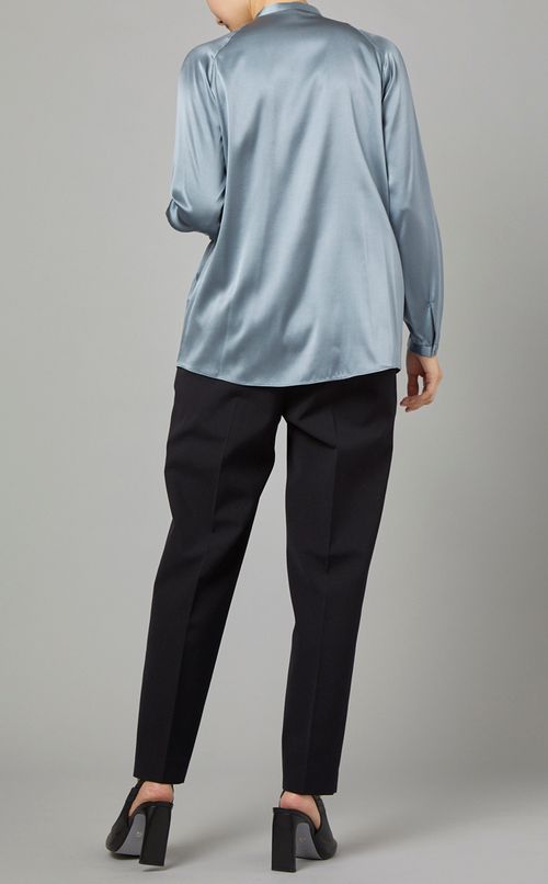 シルクサテンボウタイブラウス