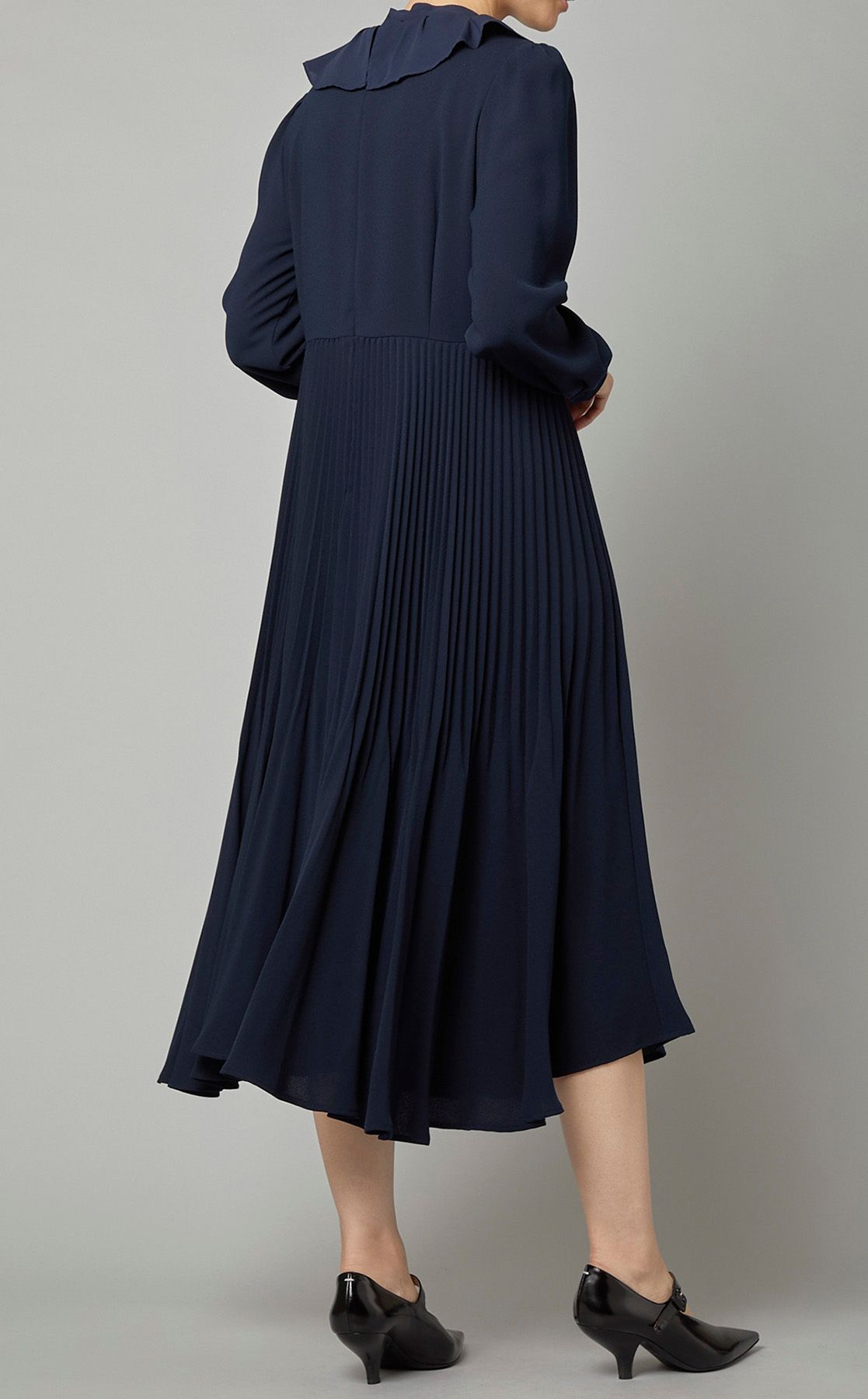 セルフォード　ボウタイプリーツワンピース　タグ付き　2024s フォーマル セルフォード ボウタイプリーツワンピース タグ付き 2024s フォーマル