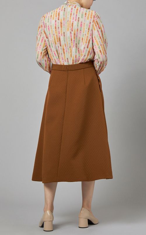 キルトジャガードフレアスカート