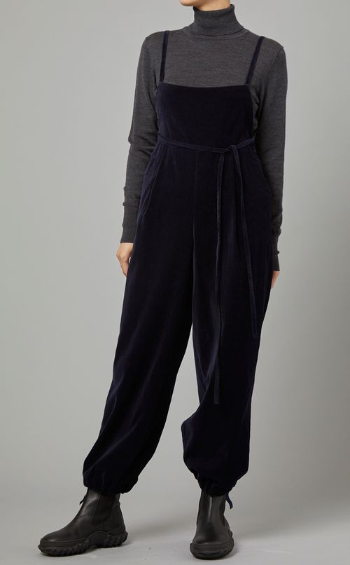 ドローストリングサロペット