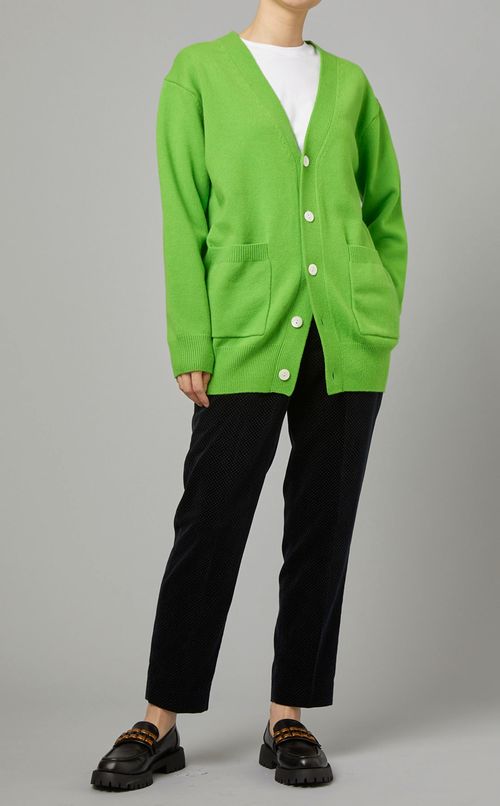 ウールVネックニットカーディガン