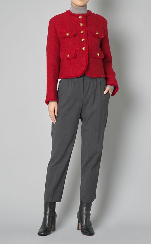 トレーサブルウールテーパードパンツ