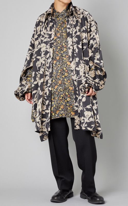 フラワープリント2wayシャツ