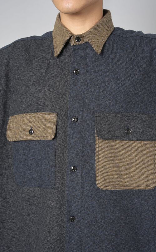 コットンツイードクレイジーシャツ