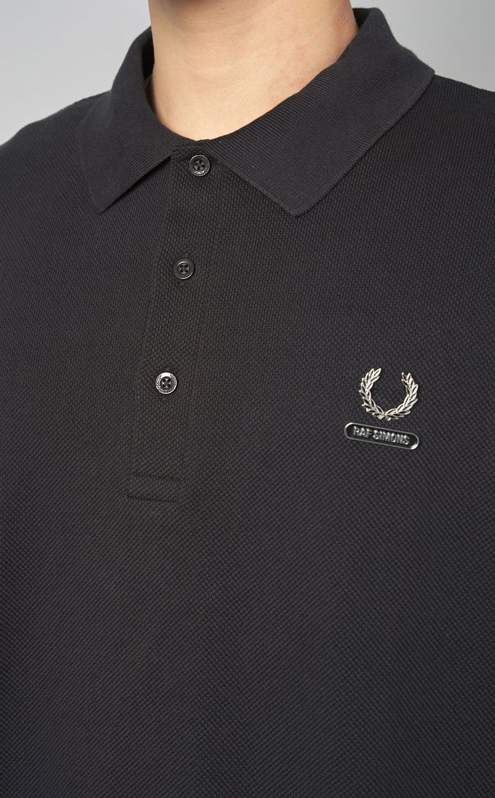 【美品】FRED PERRY × RAF SIMONS オーバーサイズポロシャツ FRED PERRY × RAF SIMONS|《手洗い可》オーバーサイズポロシャツ