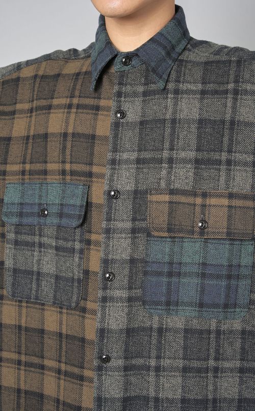 コットンツイードクレイジーシャツ