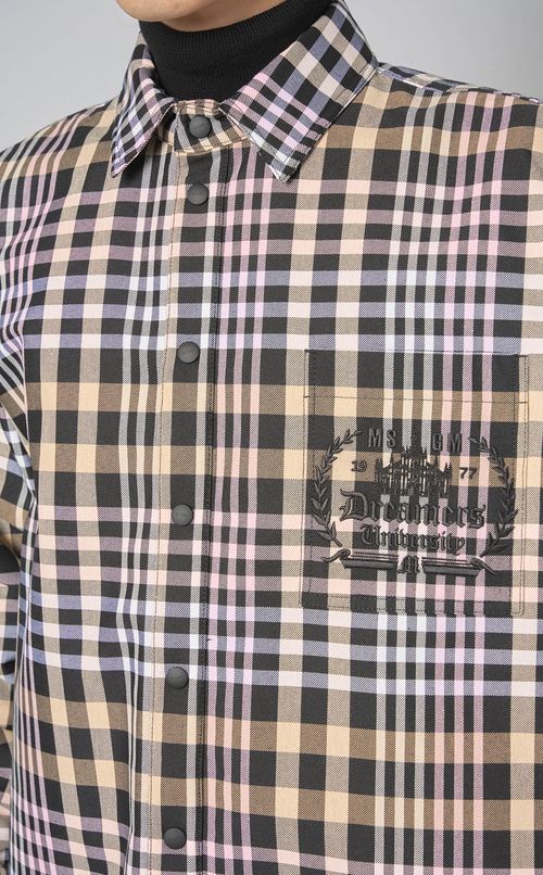 チェックコーチジャケット