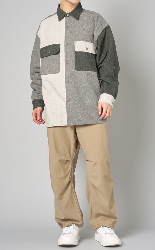 ウールサテンイージーパンツ