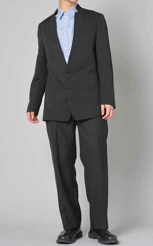 コットンポプリンレギュラーカラーシャツ