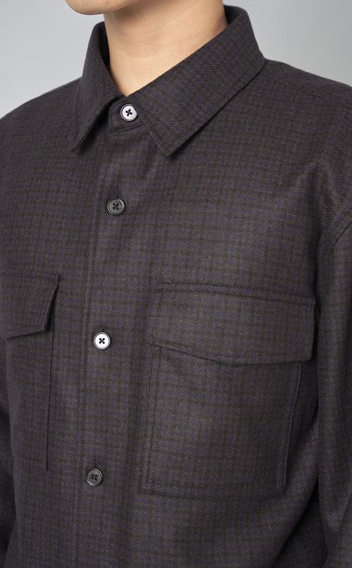 フランネルチェックシャツ