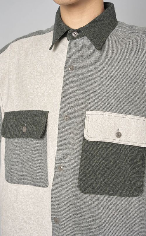 コットンツイードクレイジーシャツ