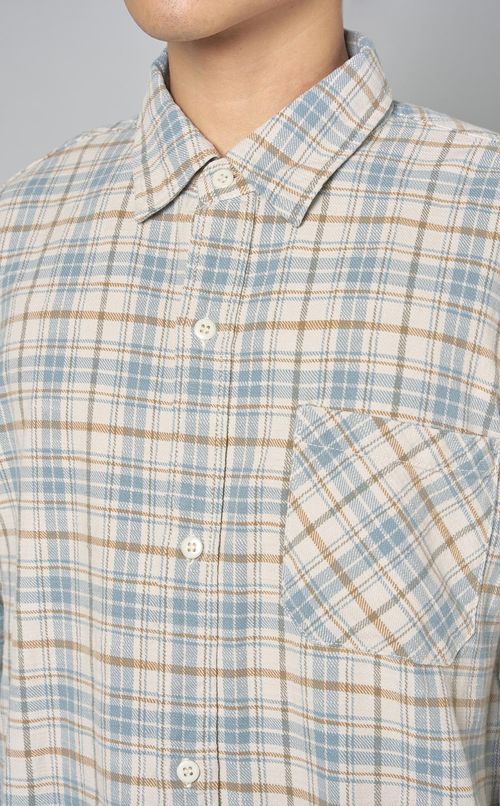 ツイルチェックレギュラーシャツ