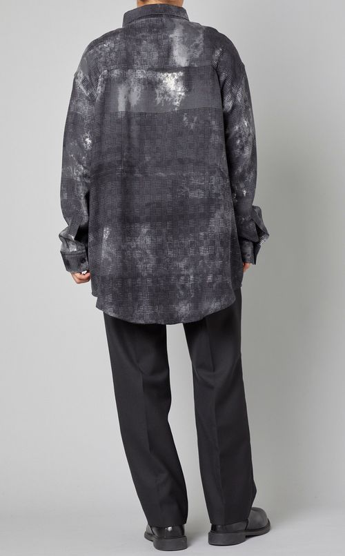 オーバーサイズウールシャツ