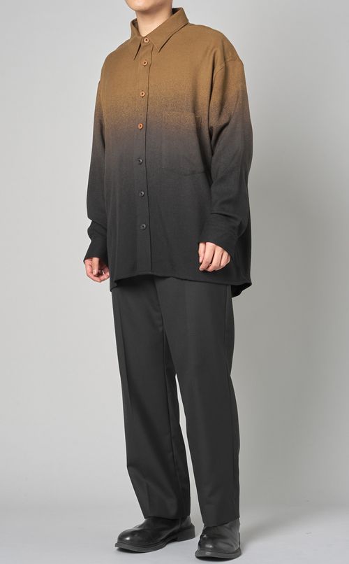 オーバーサイズウールシャツ