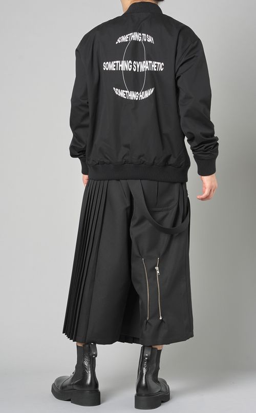 フォールドプリーツパンツ